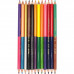 Олівці кольорові Marco 4110 двосторонні 12 штук 24 кольори