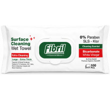 Вологі серветки для очищення поверхонь Fibril  Cleaning Scented 100 шт