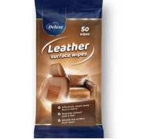 Вологі серветки для чищення шкіряних виробів Deluxe Leather Surface Wipes 50 шт
