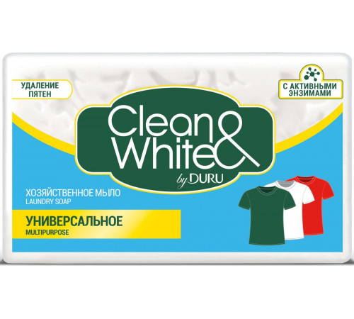 Мыло хозяйственное Duru Clean&White Универсальное 4 х 120 г