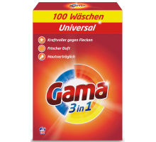 Пральний порошок Gama 3in1 Universal  6.5 кг 100 циклів прання
