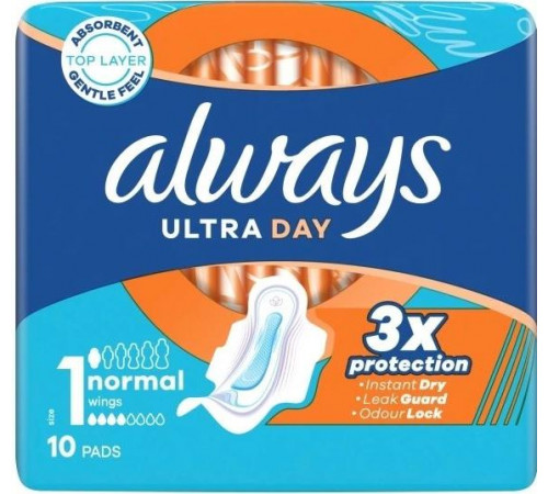 Гигиенические прокладки Always Ultra Normal (Размер 1) 10 шт