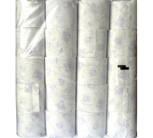 Туалетний папір Milde Premium 3 шари 40 шт прозора упаковка