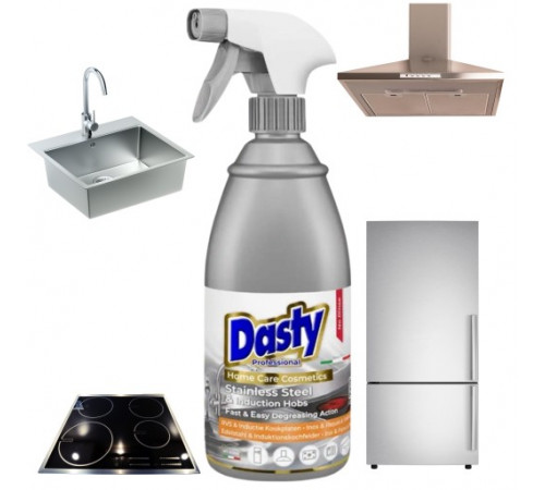 Засіб для нержавіючої сталі та індукційних плит Dasty Stainless Steel & Induction Hobs спрей 700 мл
