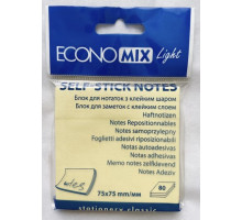 Блок бумаги с липкой прослойкой Economix 27932 75 х 75 мм 80 листов