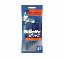 Бритви одноразові Gillette Blue II Plus 5 шт