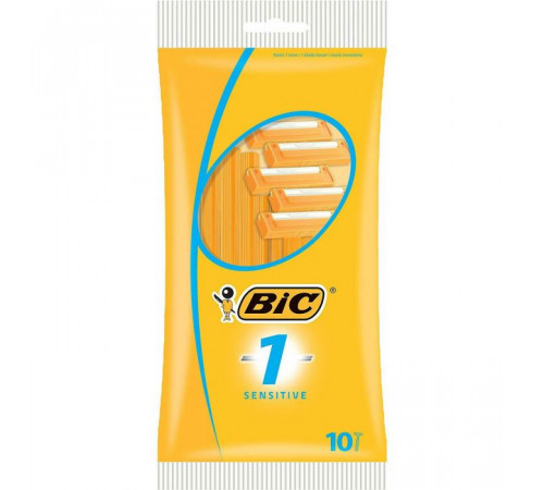 Станки для гоління BIC sensitive 1 лезо 10 шт