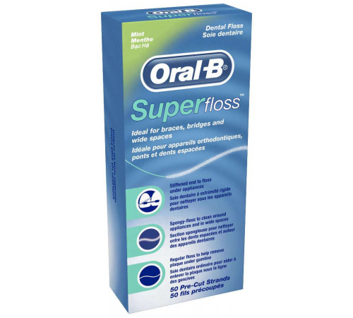 Зубна нитка Oral-B Super Floss  50 м