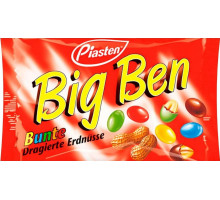 Драже Piasten Big Ben арахіс у молочному шоколаді 250 г