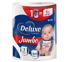 Бумажное полотенце Deluxe Jumbo 2 слоя 300 отрывов