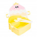 Ланч-бокс детский со столовыми приборами Sweet Cake HP-12-271Y 20 х 18 х 8 см Лимонный