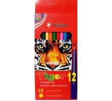 Олівці кольорові Vistar 900560 Tiger 12 кольорів