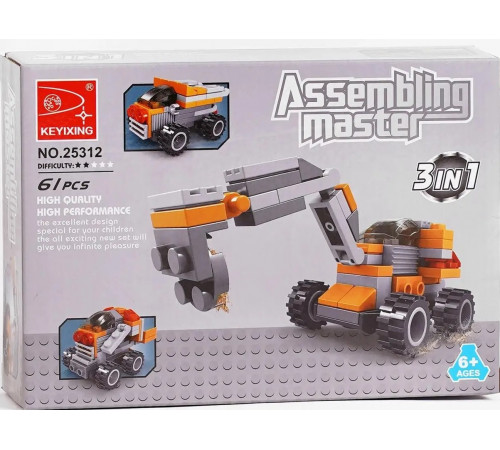 Конструктор 25312 Keyixing Assembling Master 61 деталь