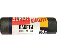 Пакеты для мусора Super Quality 60 л 10 шт