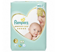 Підгузники Pampers Premium Care New Born Розмір 2 (Для новонароджених) 4-8 кг, 68 підгузників