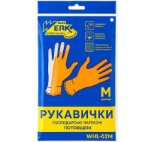 Рукавиці господарські латексні потовщені WHL-02M Werk розмір M 1 пара