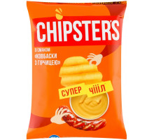 Чипсы волнистые Chipster\'s Колбаски с горчицей 110 г