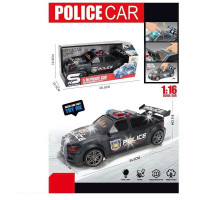 Машинка JS 124 I Поліція (інерція, підсвічування, звук, рухомі елементи) в коробці