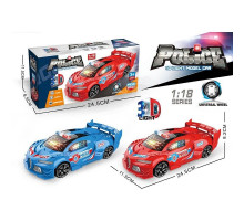 Машинка 12-3 Поліція (3D підсвічування, звук та мелодія) в коробці