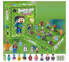 Набір героїв адвент- календар LZMH 12-011 А1 Майнкрафт 12 віконець