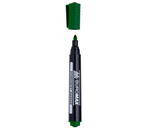 Перманентний маркер Buromax 8700-04 Зелений 2-4 мм