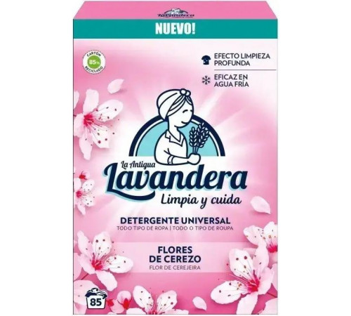 Пральний порошок La Antigua Lavandera Universal Цвітіння вишні 4.675 кг 85 циклів прання