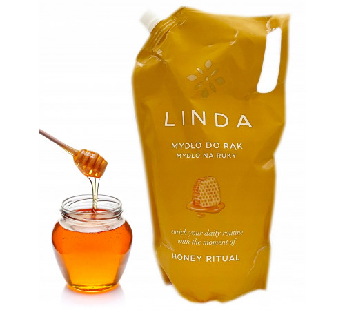 Рідке мило Linda Honey Ritual дой-пак 1 л Рідке мило Linda Honey Ritual дой-пак 1 л