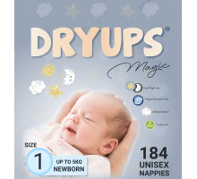 Підгузки Dryups Magic 1 (2-5 кг) 184 шт