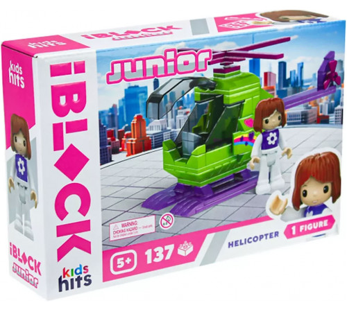 Конструктор Iblock Junior КН08/012/3 Helicopter 137 деталей Конструктор Iblock Junior КН08/012/3 Helicopter 137 деталей