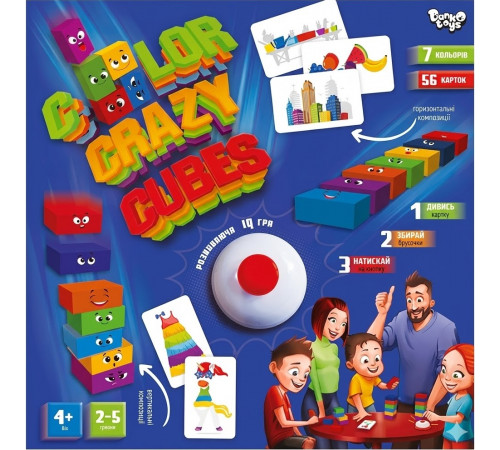 Настільна гра Danko Toys ССС-02-01U Color Crazy Cubes