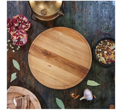 Дошка для піци дерев'яна з обідком Maysternya 8907-2 35 см