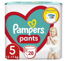 Підгузки-трусики Pampers Pants Розмір 5 (Junior) 12-17 кг 28 шт