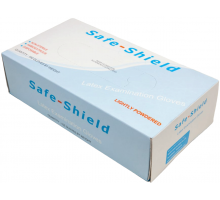 Рукавиці медичні латексні Safe-Shield L білі 100 шт