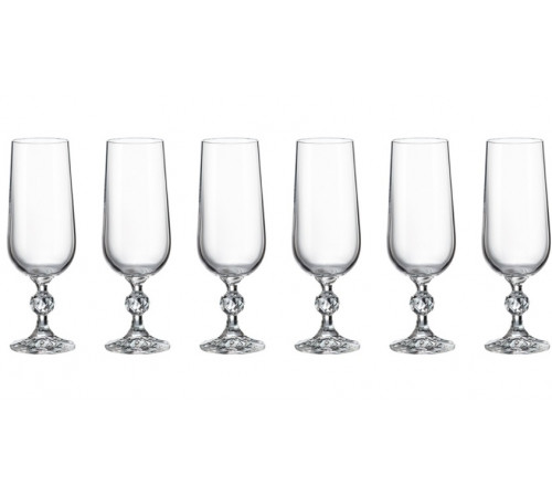 Набор бокалов для шампанского Bohemia Sterna 6 штук х 180 мл