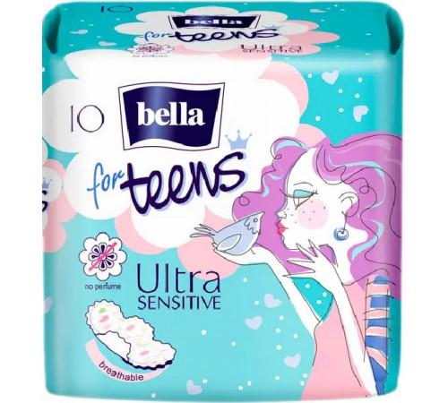 Гігієнічні прокладки Bella for Teens: Ultra Sensitive 10 шт