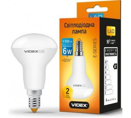 Лампа Videx LED VL-R50e-06144 Е14 4100К 6W біле світло