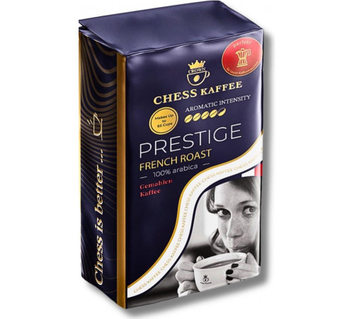 Кава мелена Chess Kaffee Prestige French Roast 500 г Кава мелена Chess Kaffee Prestige French Roast 500 г