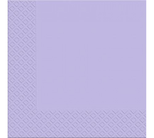 Салфетка Марго Светло-Фиолетовая 3 слоя 33х33 см 20 шт