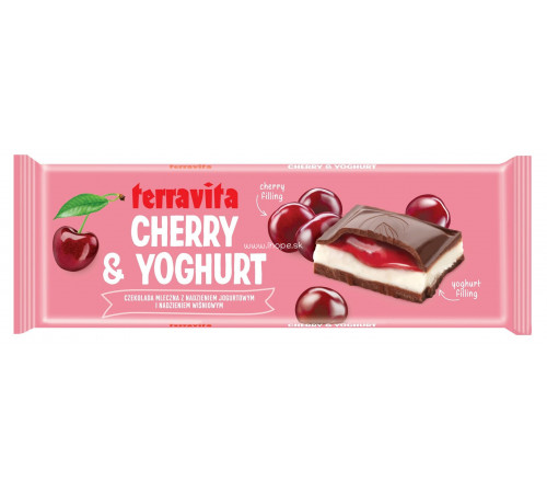Шоколад Terravita Cherry & Yoghurt 235 г