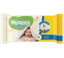Вологі серветки для дітей Huggies Unistar 56 шт