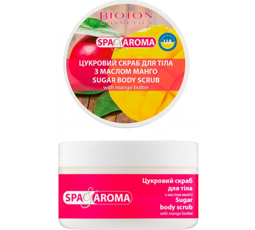Цукровий скраб для тіла Bioton Cosmetics Spa & Aroma з маслом Манго 250 мл