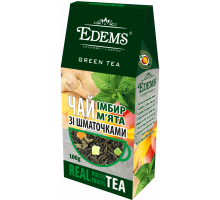 Чай зелений Edems зі шматочками Імбир М'ята 100 г