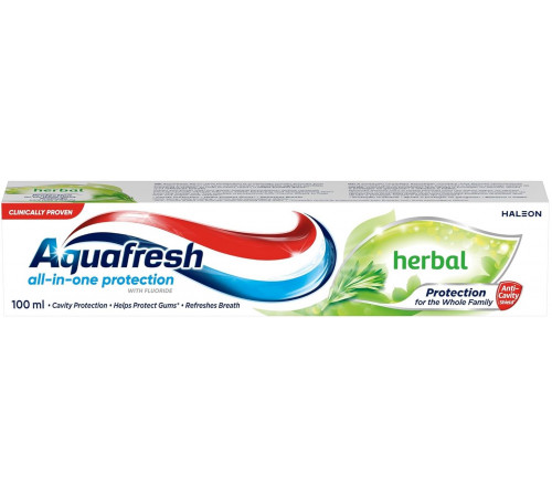 Зубна паста Аquafresh All-in-One Protection Herbal 100 мл