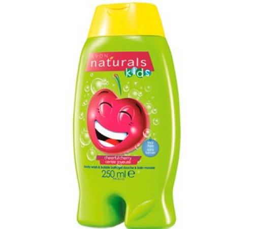 Детский гель для душа и пена для ванны Avon Naturals Вишневая радость 250 мл