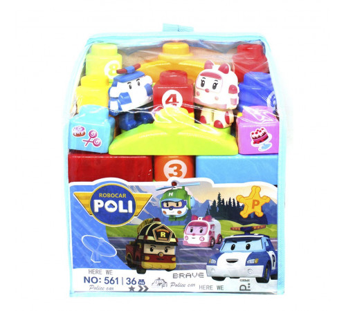 Конструктор Robocar Poli 561 36 деталей в рюкзаке