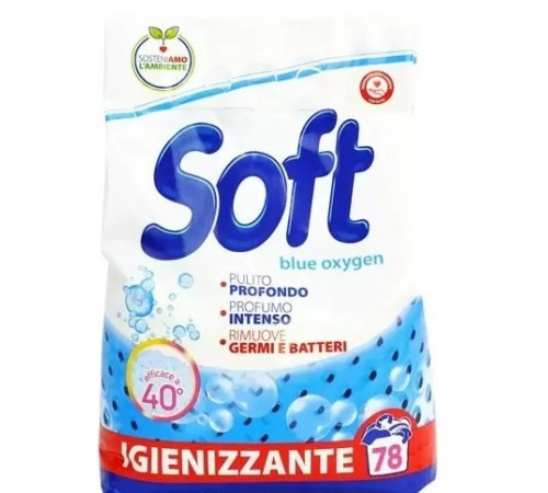 Пральний порошок Soft Blue Оxygen 3.9 кг 78 циклів прання