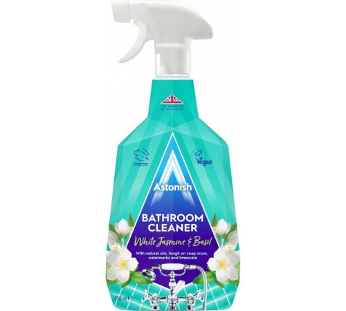 Засіб для миття ванної кімнати Astonish White Jasmine & Basil спрей 750 мл