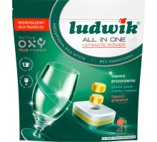 Таблетки для посудомийних машин Ludwik All in One Грейпфрут 41 шт (ціна за 1 шт)