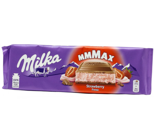 Шоколад молочный Milka Strawberry 300 г