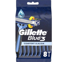 Бритви одноразові чоловічі Gillette Blue 3 Comfort Slalom 8 шт